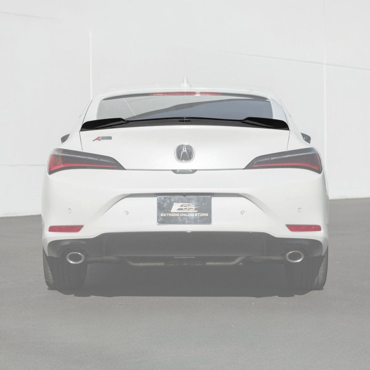 2023-Up Acura Integra Carbon Fiber Extended Style Glossy Black Rear Trunk Lid Wing Spoiler image 1