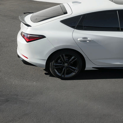2023-Up Acura Integra Carbon Fiber Extended Style Glossy Black Rear Trunk Lid Wing Spoiler image 13