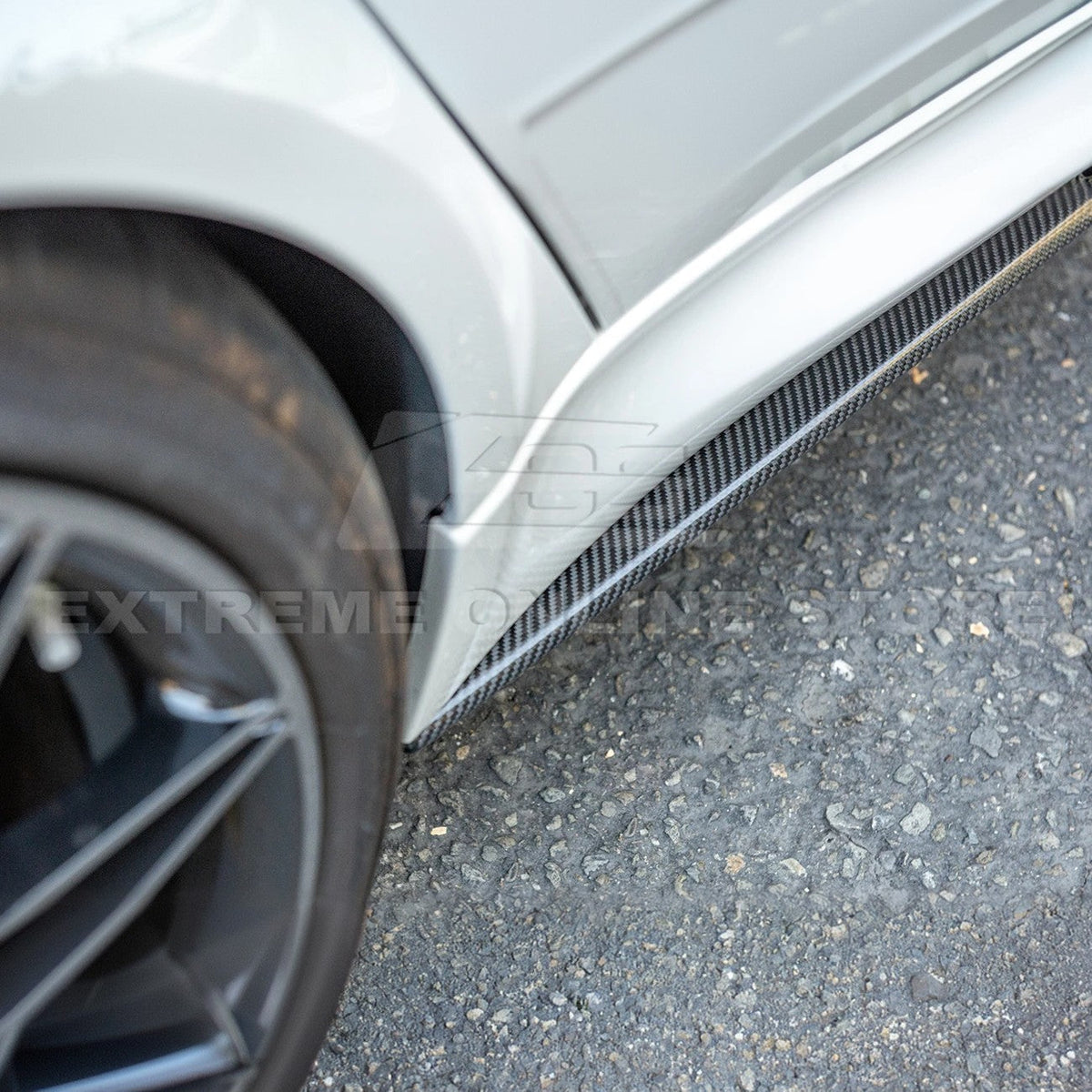 2014-20 BMW F80 M3 Carbon Fiber Side Skirts Rocker Panels image 8