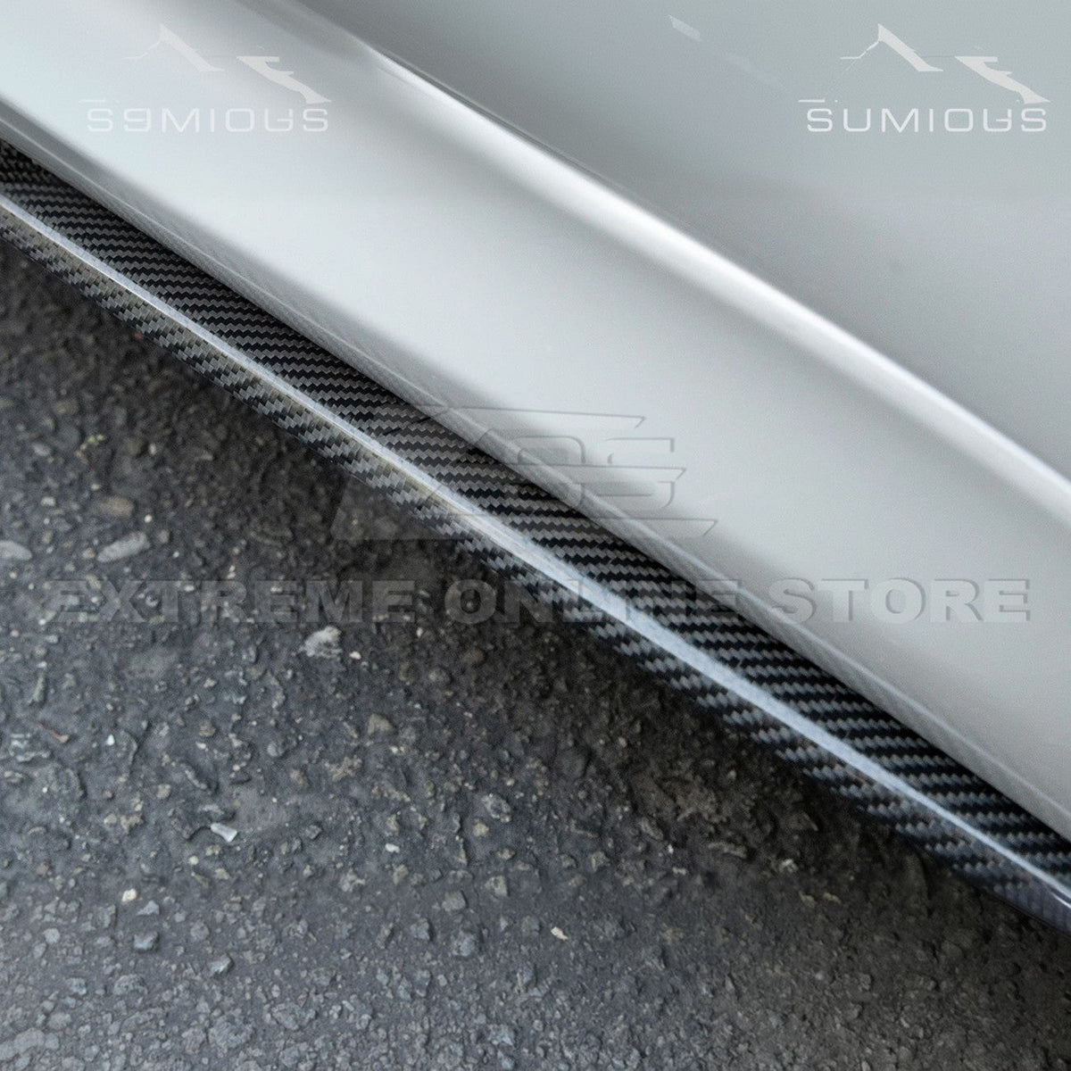 2014-20 BMW F80 M3 Carbon Fiber Side Skirts Rocker Panels image 7