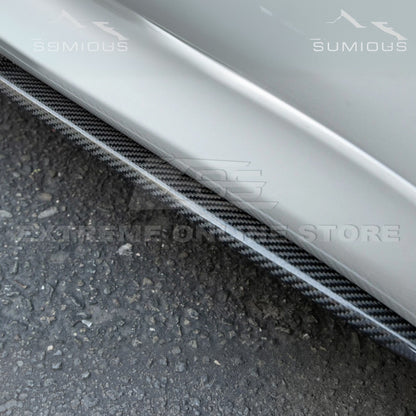 2014-20 BMW F80 M3 Carbon Fiber Side Skirts Rocker Panels image 7
