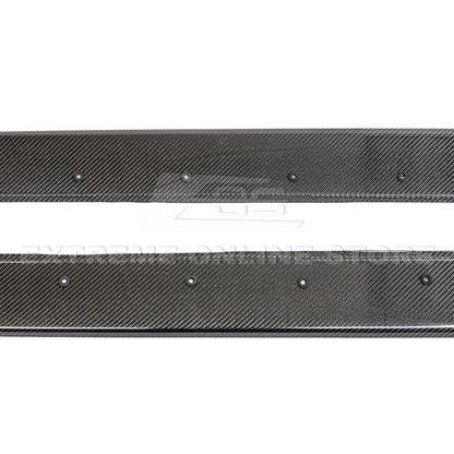 2014-20 BMW F80 M3 Extended Carbon Fiber Side Skirts Rocker Panels image 7