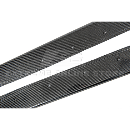 2014-20 BMW F80 M3 Extended Carbon Fiber Side Skirts Rocker Panels image 8