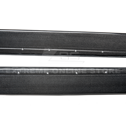 2015-20 BMW F82 M4 Extended Carbon Fiber Side Skirts Rocker Panels image 7