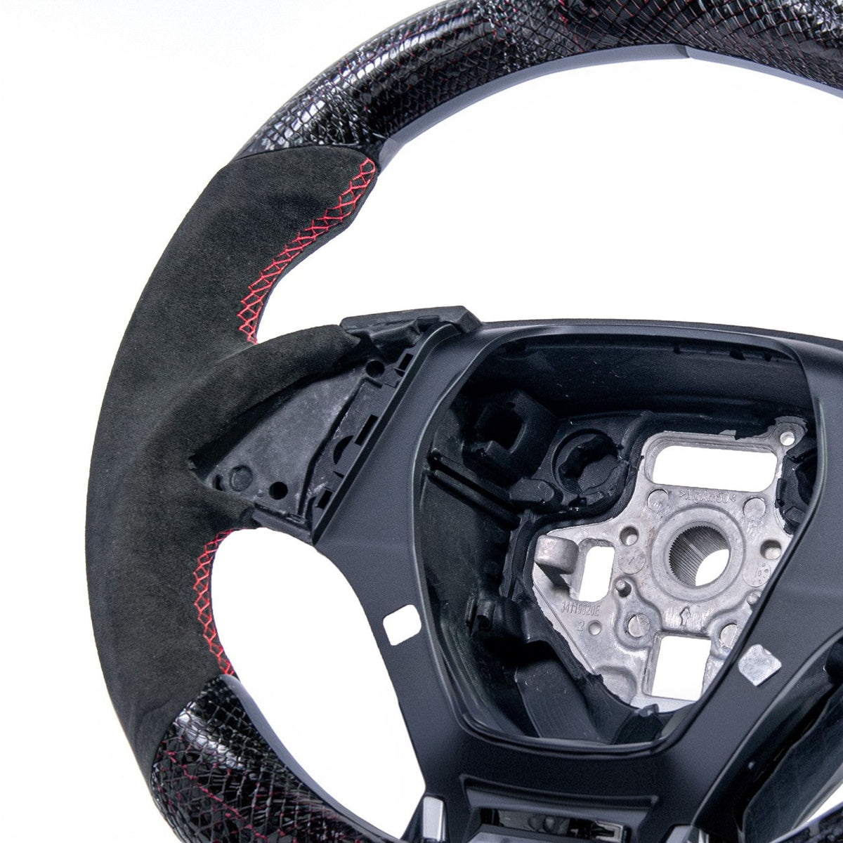 2016-2024 Chevrolet Camaro Carbon Fiber Round Top Flat Bottom Replacement Steering Wheel image 6