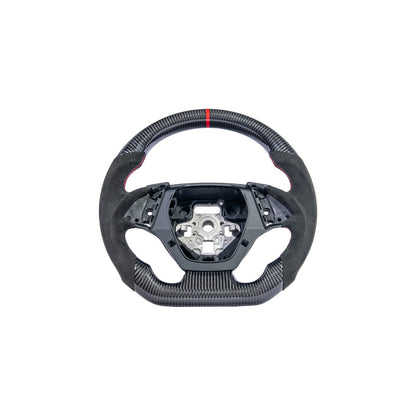 2016-2024 Chevrolet Camaro Carbon Fiber Round Top Flat Bottom Replacement Steering Wheel image 3
