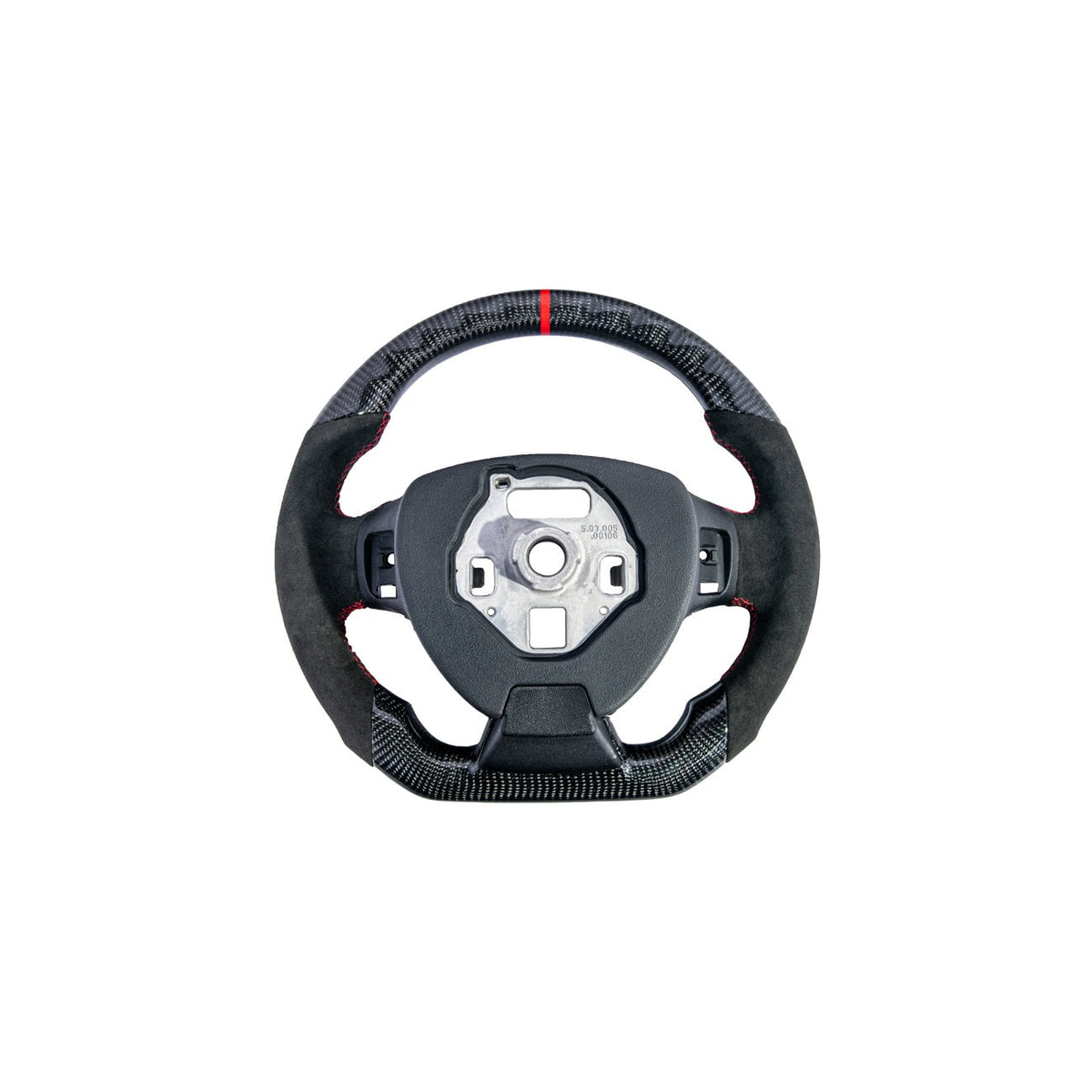 2016-2024 Chevrolet Camaro Carbon Fiber Round Top Flat Bottom Replacement Steering Wheel image 5