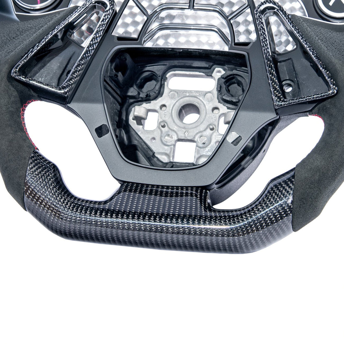 2016-2024 Chevrolet Camaro Carbon Fiber Round Top Flat Bottom Replacement Steering Wheel image 15
