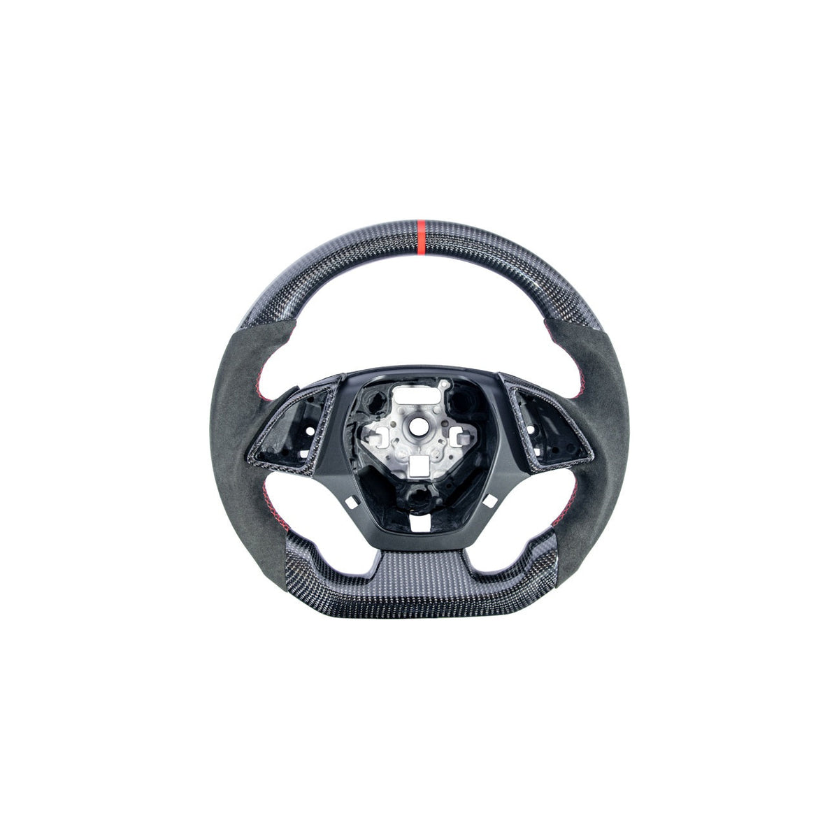 2016-2024 Chevrolet Camaro Carbon Fiber Round Top Flat Bottom Replacement Steering Wheel image 10