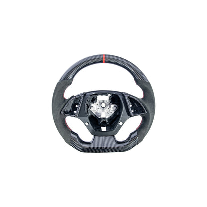 2016-2024 Chevrolet Camaro Carbon Fiber Round Top Flat Bottom Replacement Steering Wheel image 10
