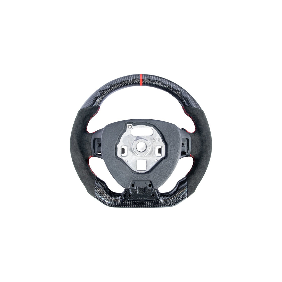 2016-2024 Chevrolet Camaro Carbon Fiber Round Top Flat Bottom Replacement Steering Wheel image 12