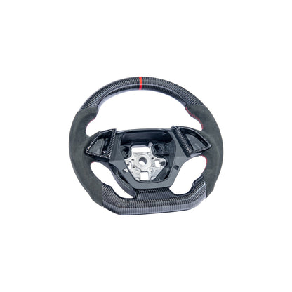 2016-2024 Chevrolet Camaro Carbon Fiber Round Top Flat Bottom Replacement Steering Wheel image 14
