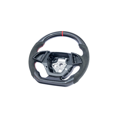 2016-2024 Chevrolet Camaro Carbon Fiber Round Top Flat Bottom Replacement Steering Wheel image 18