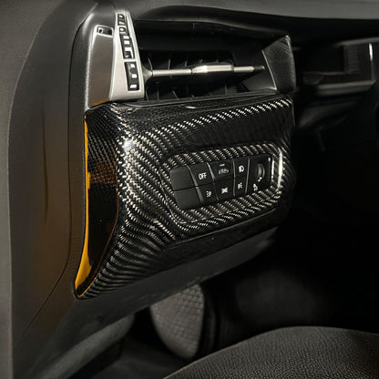 2020-Up Toyota Supra Carbon Fiber JDM Factory Style Headlight Switch Cover image 6