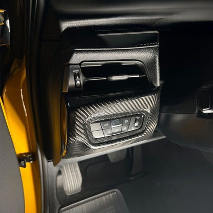 2020-Up Toyota Supra Carbon Fiber JDM Factory Style Headlight Switch Cover image 14