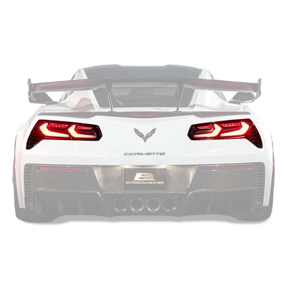 2014-19 Corvette C7 Smoke / Clear Lens Rear Taillight image 1