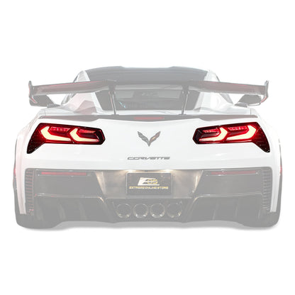 2014-19 Corvette C7 Smoke / Clear Lens Rear Taillight image 1