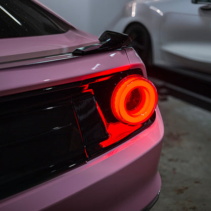2015-2023 Ford Mustang Ferrari Style LED Red Lens Sequential Rear Taillights image 1