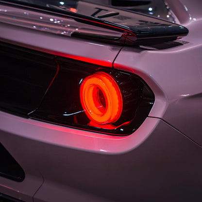 2015-2023 Ford Mustang Ferrari Style LED Red Lens Sequential Rear Taillights image 8