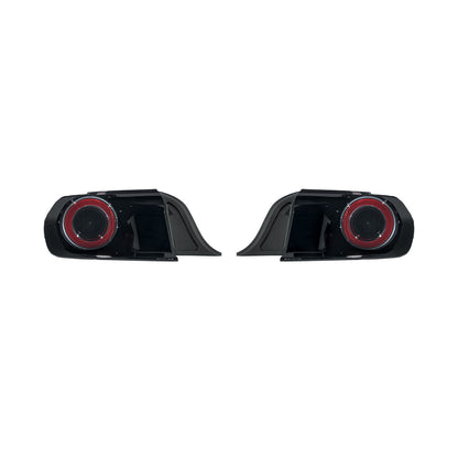 2015-2023 Ford Mustang Ferrari Style LED Red Lens Sequential Rear Taillights image 9