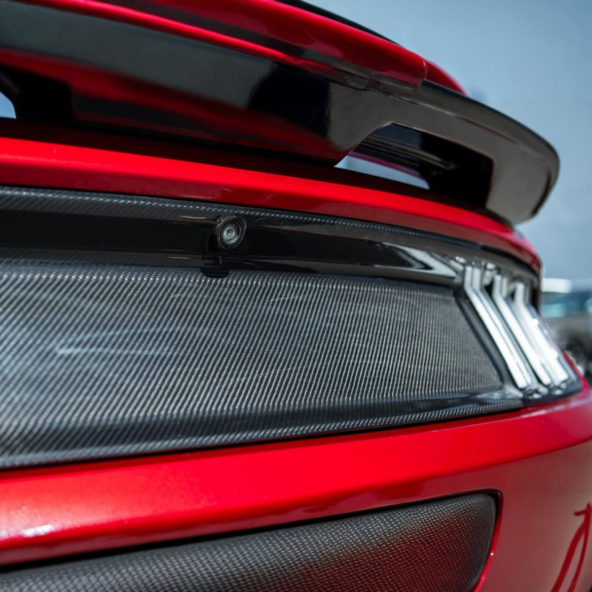 2015-2017 Ford Mustang Carbon Fiber Factory Style Rear Trunk Deck Lid Applique Panel Cover Overlay image 4
