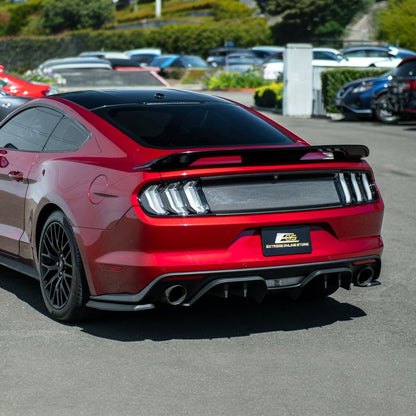 2015-2017 Ford Mustang Carbon Fiber Factory Style Rear Trunk Deck Lid Applique Panel Cover Overlay image 5