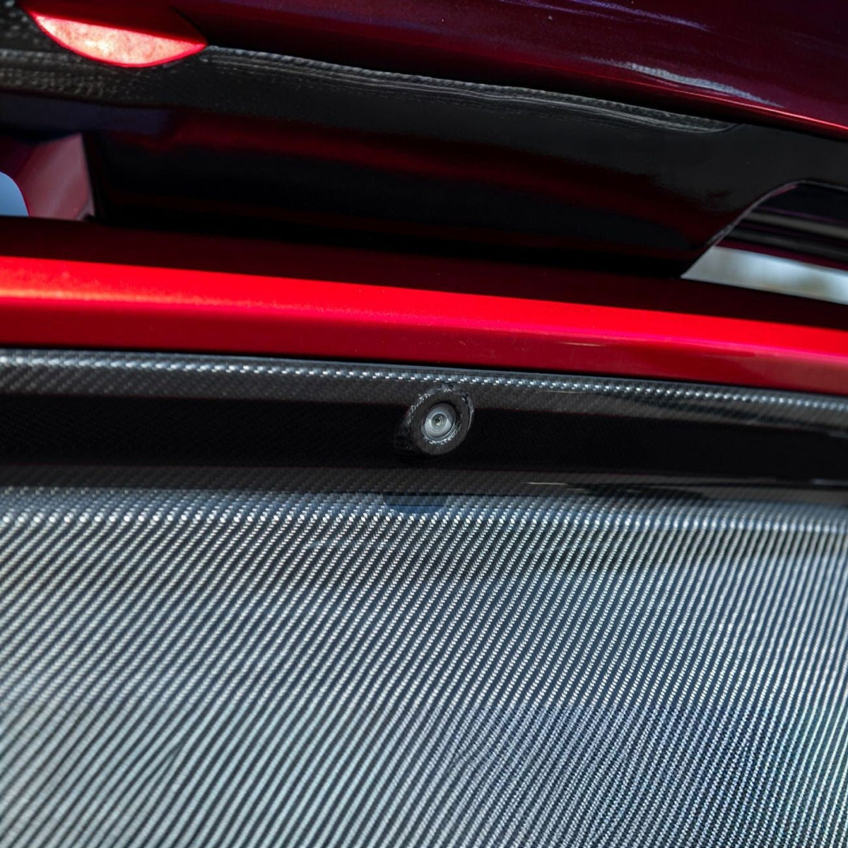 2015-2017 Ford Mustang Carbon Fiber Factory Style Rear Trunk Deck Lid Applique Panel Cover Overlay image 6