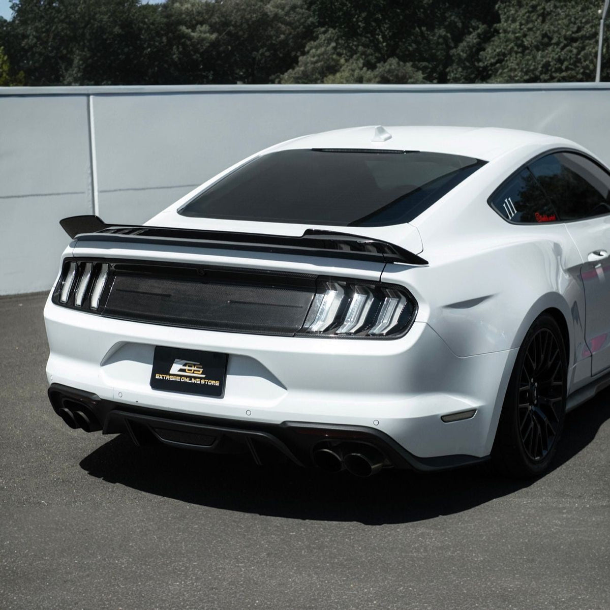 2018-2023 Ford Mustang Carbon Fiber Factory Style Rear Trunk Deck Lid Applique Panel Cover image 10