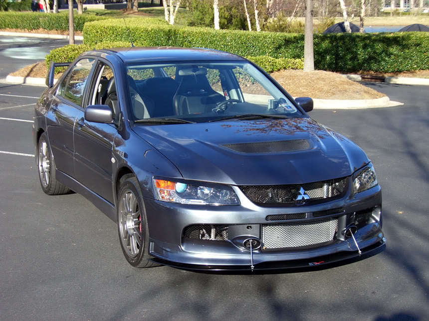 Carbon Fiber Front Wind Splitter- 2006-2007 Mitsubishi Evolution 9