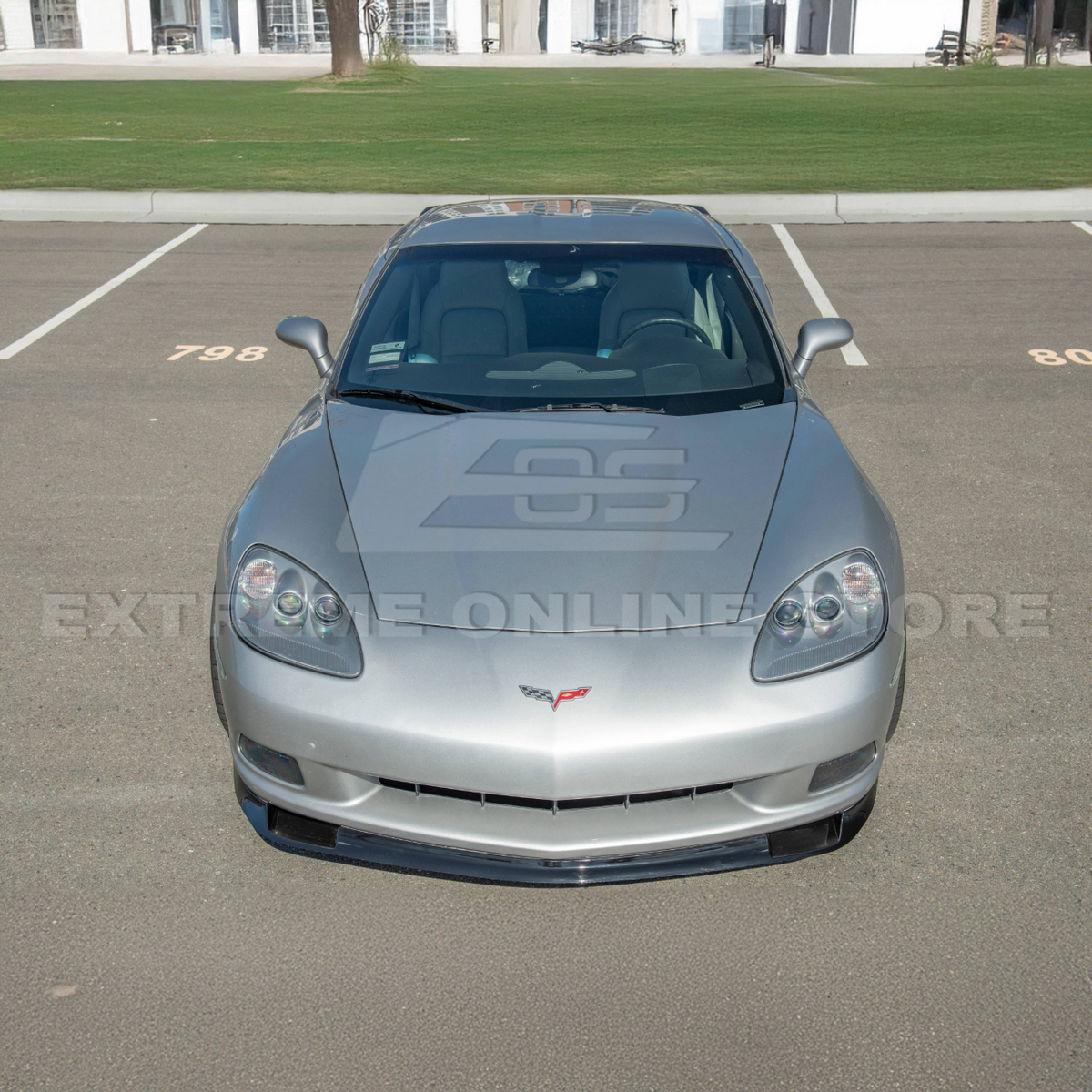 Corvette C6 Base Model ZR1 Conversion Front Splitter Lip image 25
