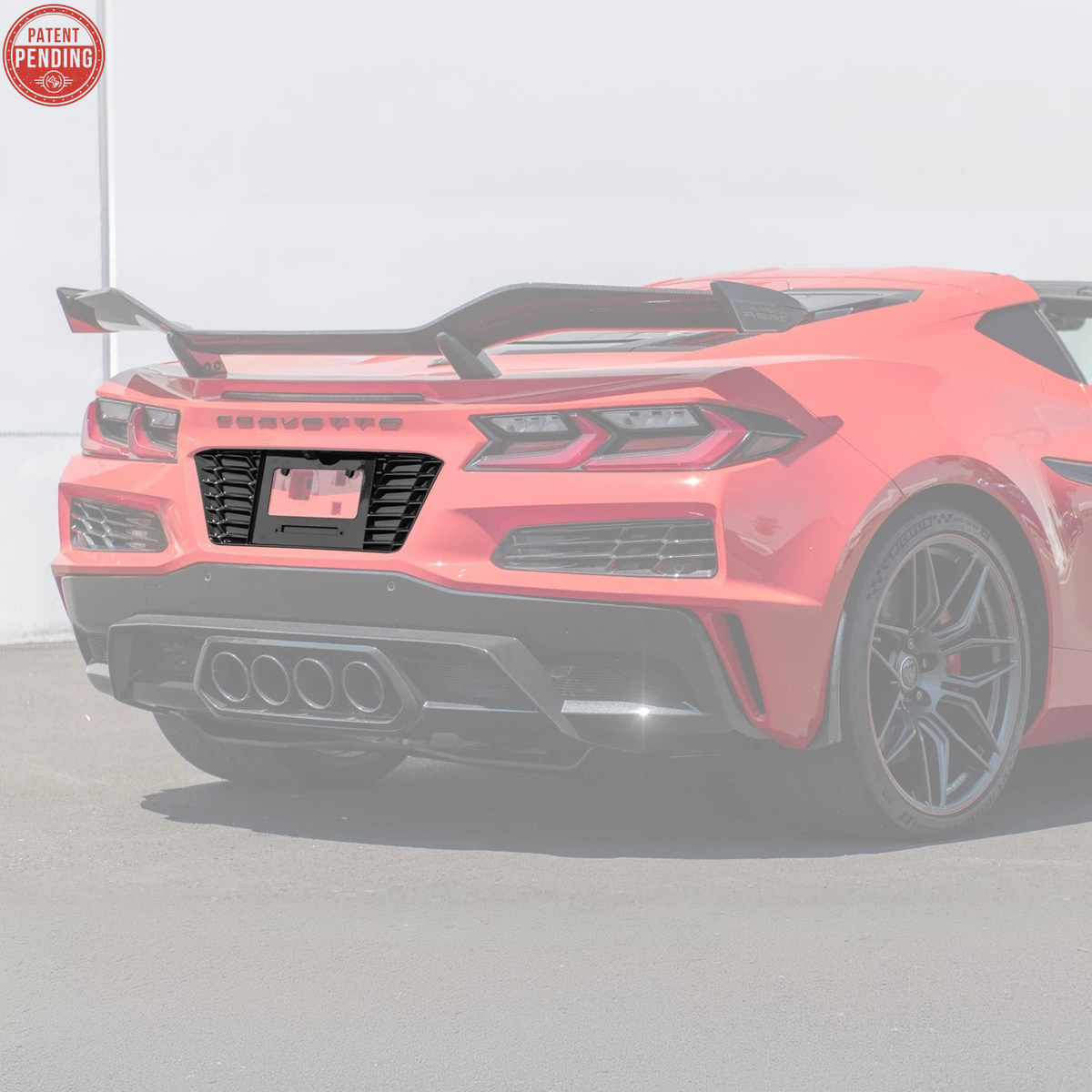 Corvette C8 Z06 License Plate Backing image 3