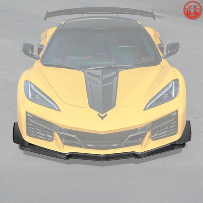 Corvette C8 Z06 / E-Ray DRY CARBON FIBER Front Splitter & Canards [Z07 Extended Package] image 3