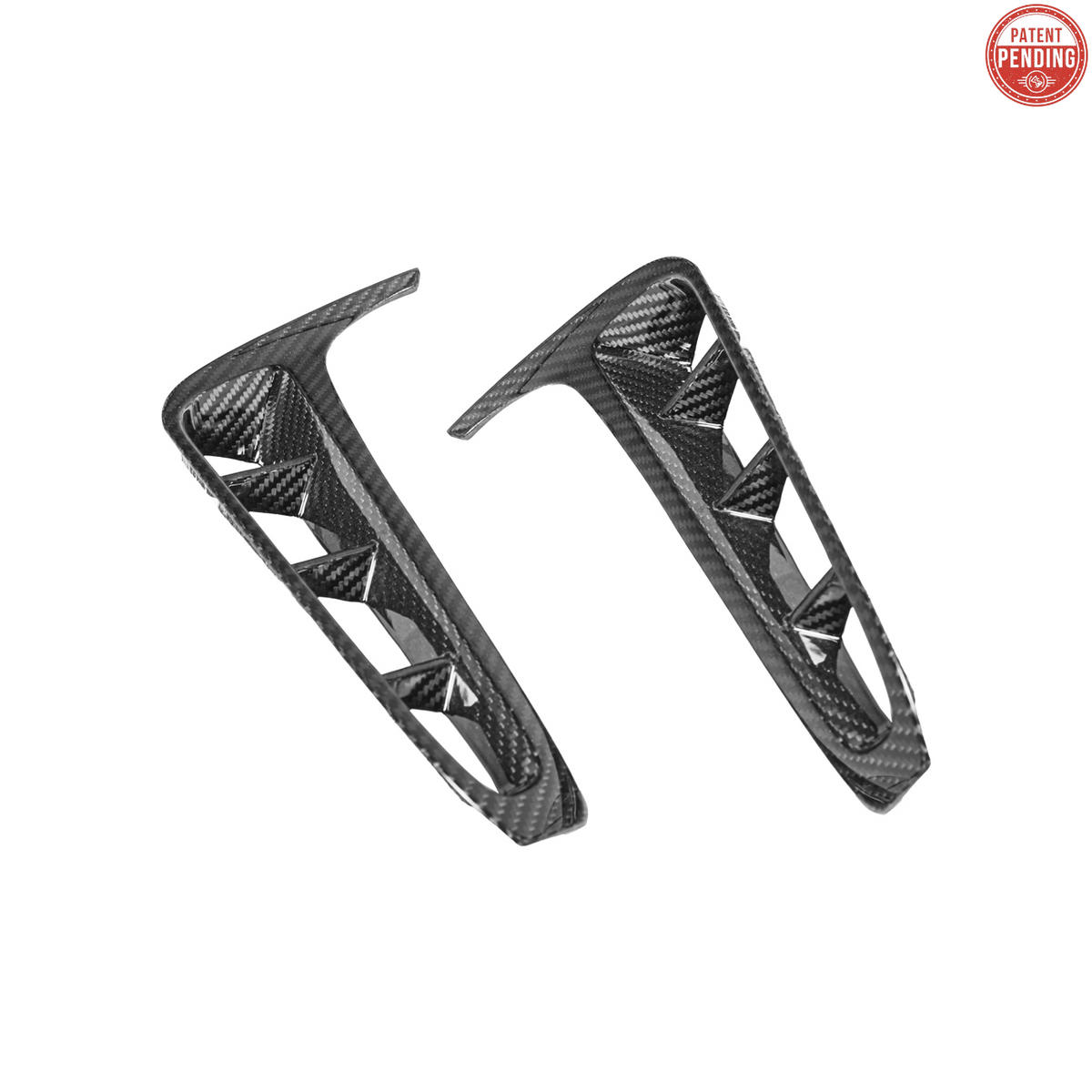 Chevrolet Corvette C8 Z06 DRY CARBON FIBER Rear Side Vent Cover image 2