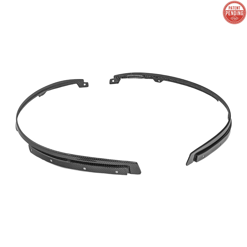 2024-Up Ford Mustang S650 Dry CARBON FIBER Front Quarter Fender Flare Extension image 2