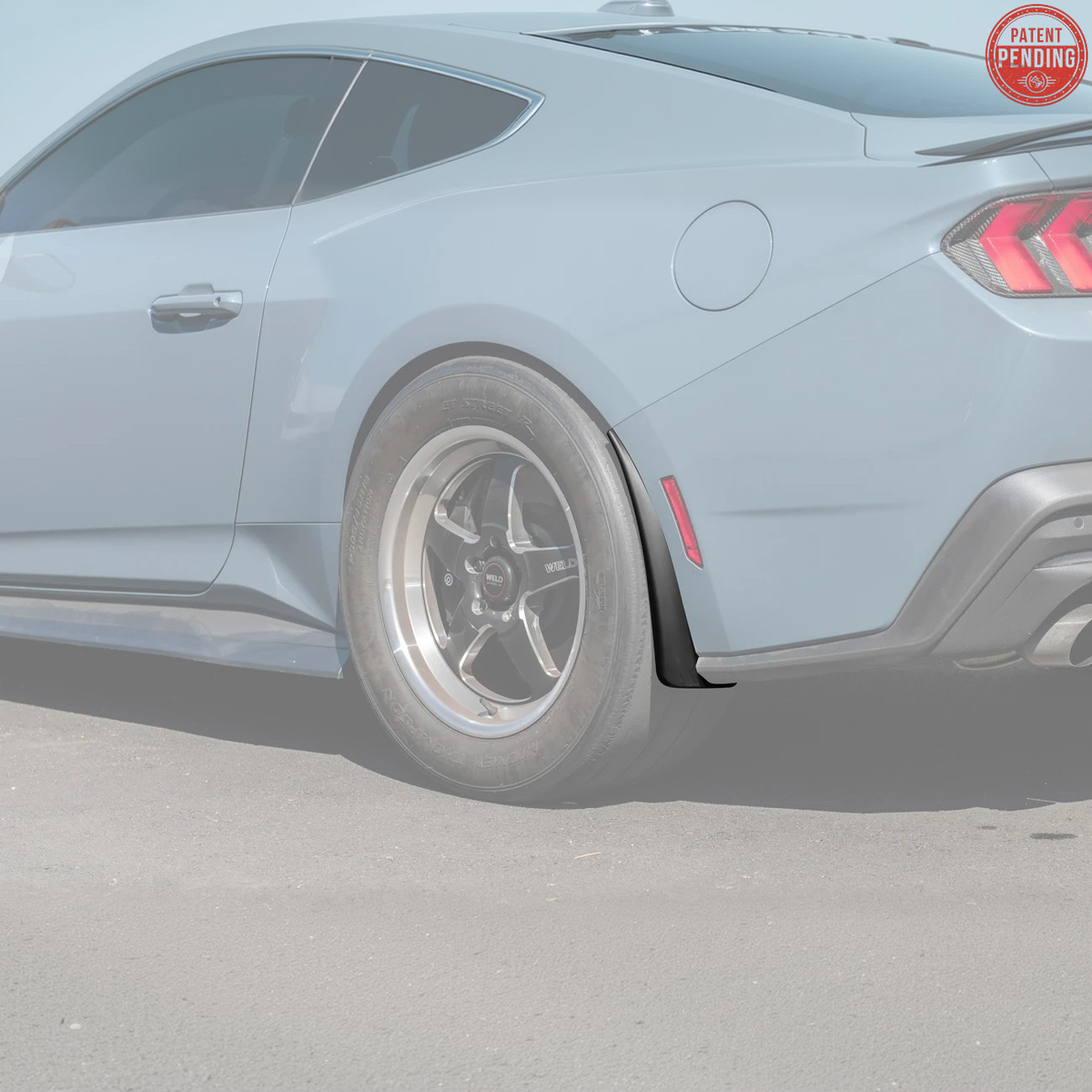 2024+ Ford Mustang Dry Carbon Fiber Mud Flap image 80