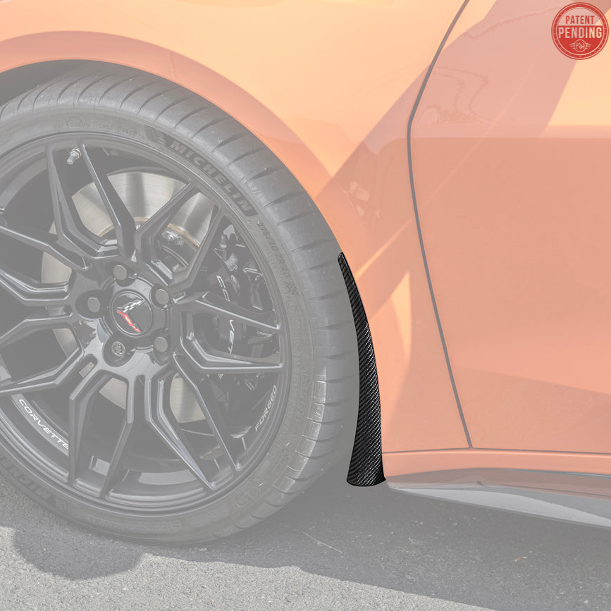 Chevrolet Corvette C8 Z06 / E-Ray XL Extended Front Splash Guards - image 4
