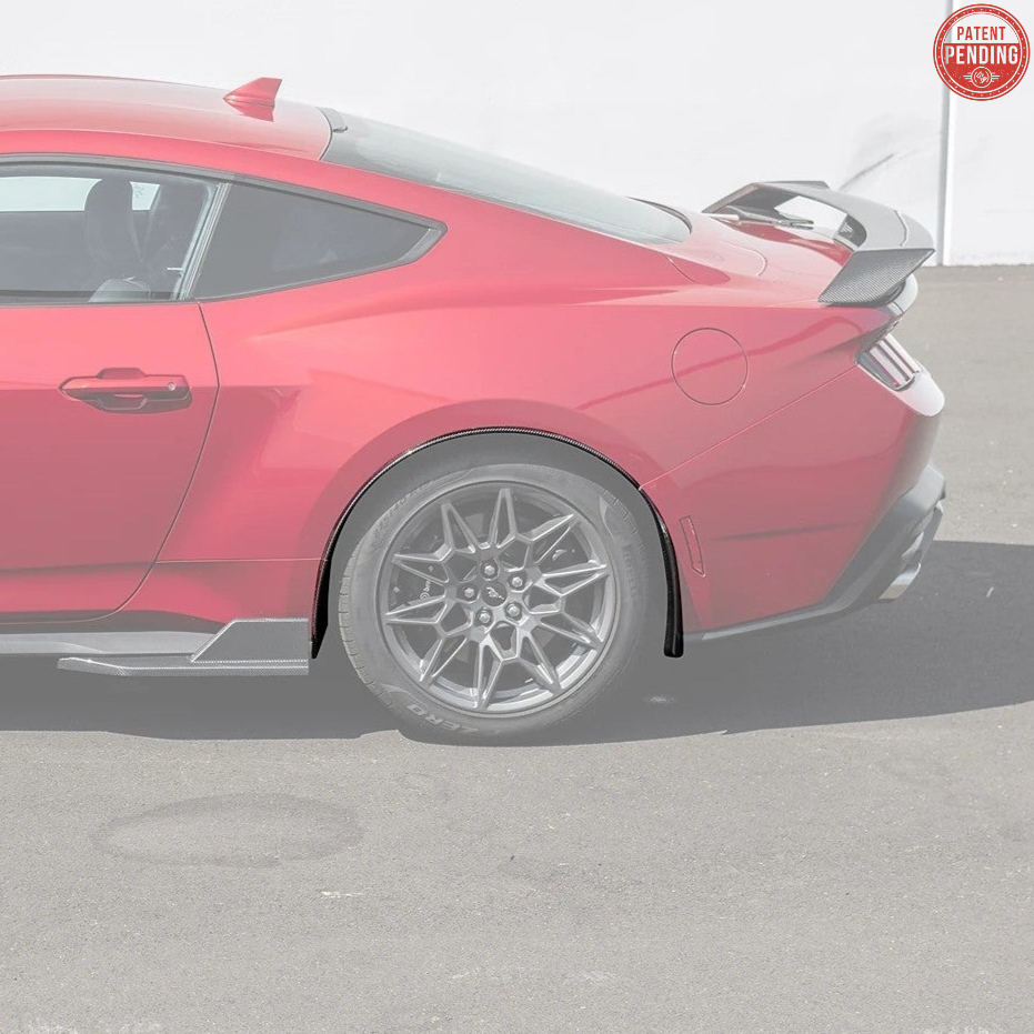 2024+ Ford Mustang DRY CARBON FIBER Fender Flares Mud Flap image 64
