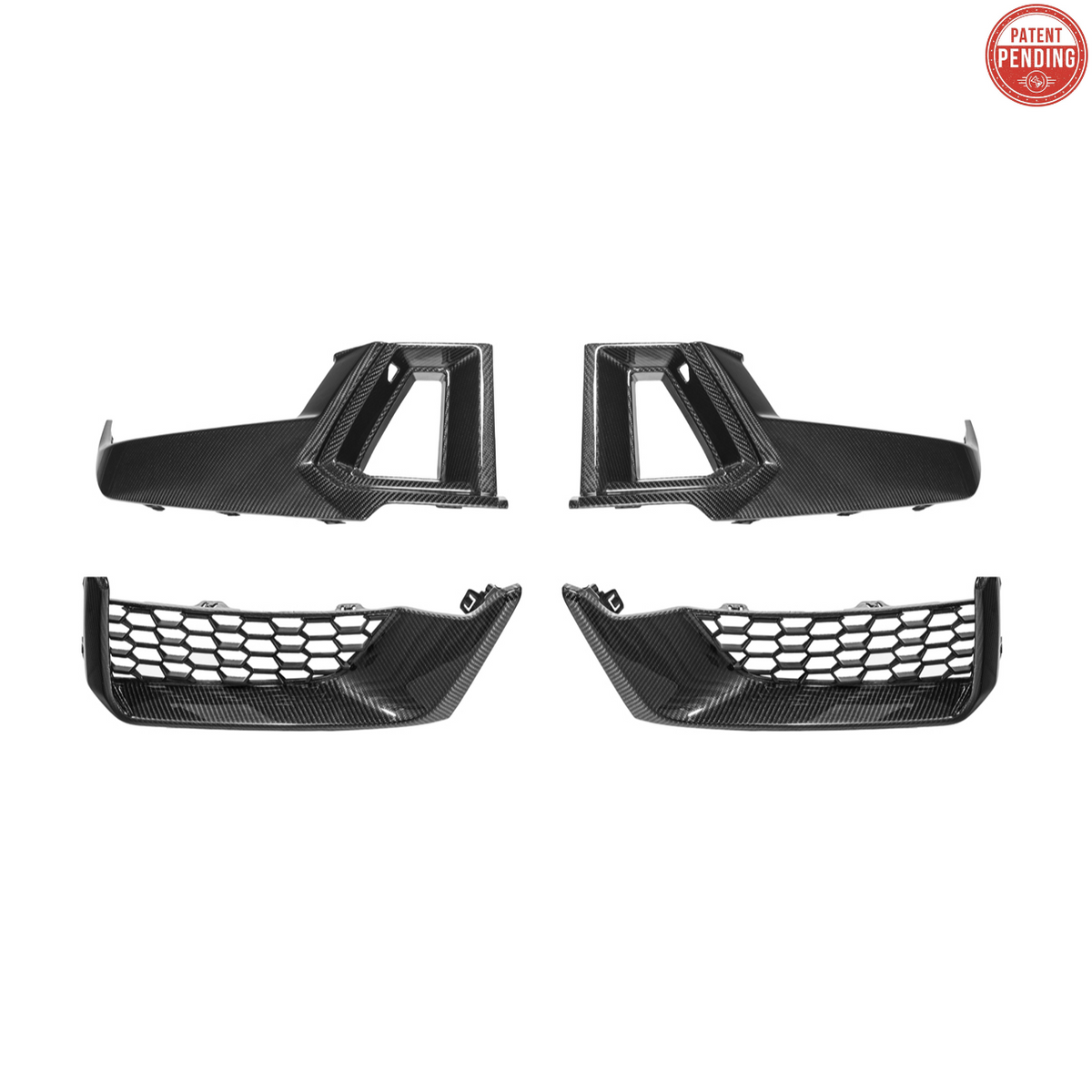 2024+ Ford Mustang Dark Horse DRY CARBON FIBER Front Grille Insert image 1