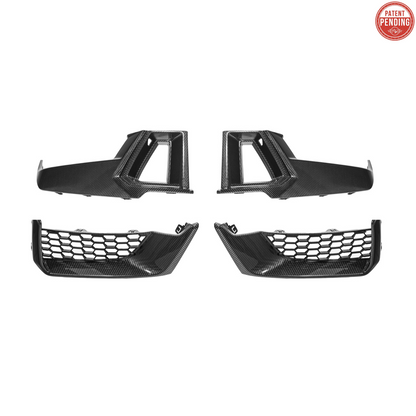 2024+ Ford Mustang Dark Horse DRY CARBON FIBER Front Grille Insert image 1