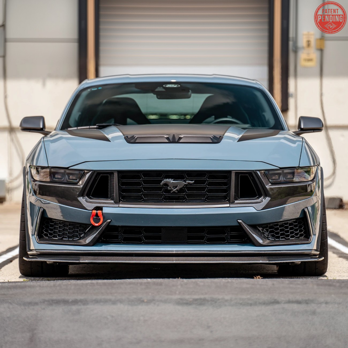 2024+ Ford Mustang Dark Horse DRY CARBON FIBER Front Grille Insert image 2