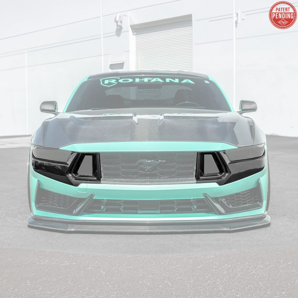 2024+ Ford Mustang Dark Horse DRY CARBON FIBER Front Grille Insert image 22