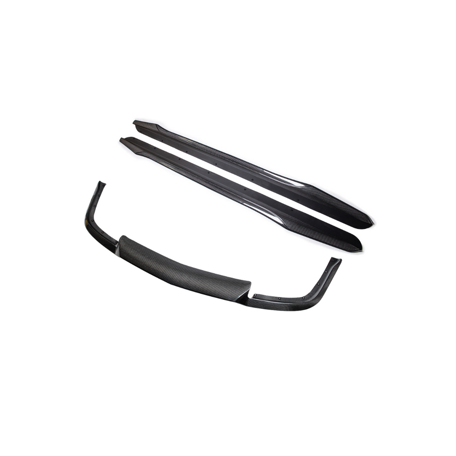 2003-08 Cadillac CTS-V | CARBON FIBER Package Front Lip Splitter & Side Skirts image 1