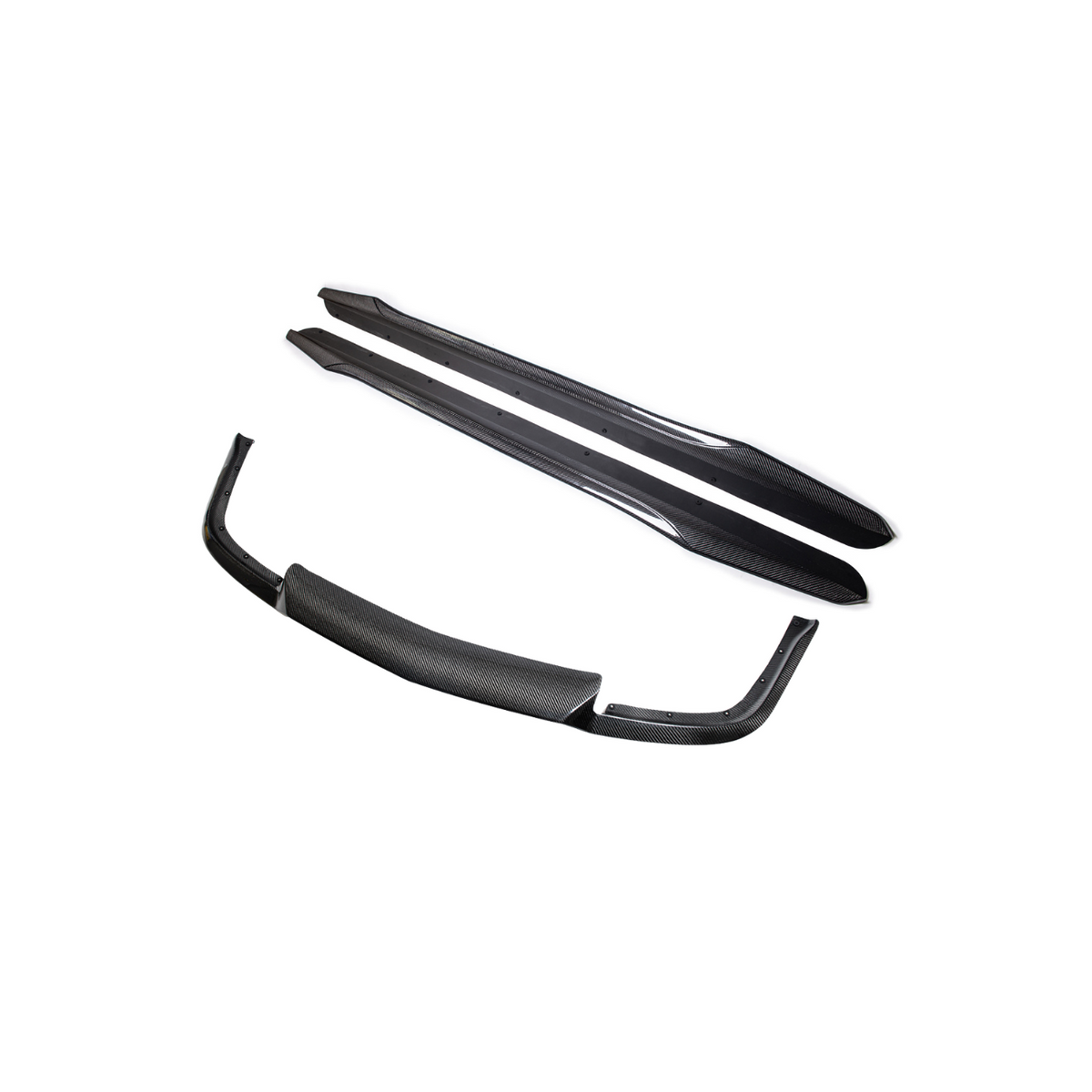 2003-08 Cadillac CTS-V | CARBON FIBER Package Front Lip Splitter & Side Skirts image 2