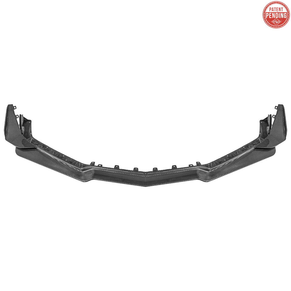2023-Up Corvette C8 Z06 Z07 DRY CARBON FIBER Extended Package Front Lip & Canards image 2