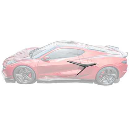 Chevrolet Corvette C8 Z06 DRY CARBON FIBER Side Door Garnish image 1
