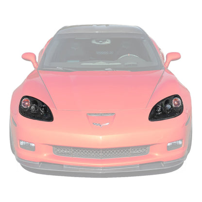 2005-13 Corvette C6 Replacment DRY CARBON FIBER Headlights Housing image 1
