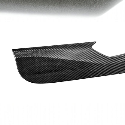 Corvette C8 Dry Carbon Fiber Interior Front Lower Door Kick Panel Cover Overlays image 10