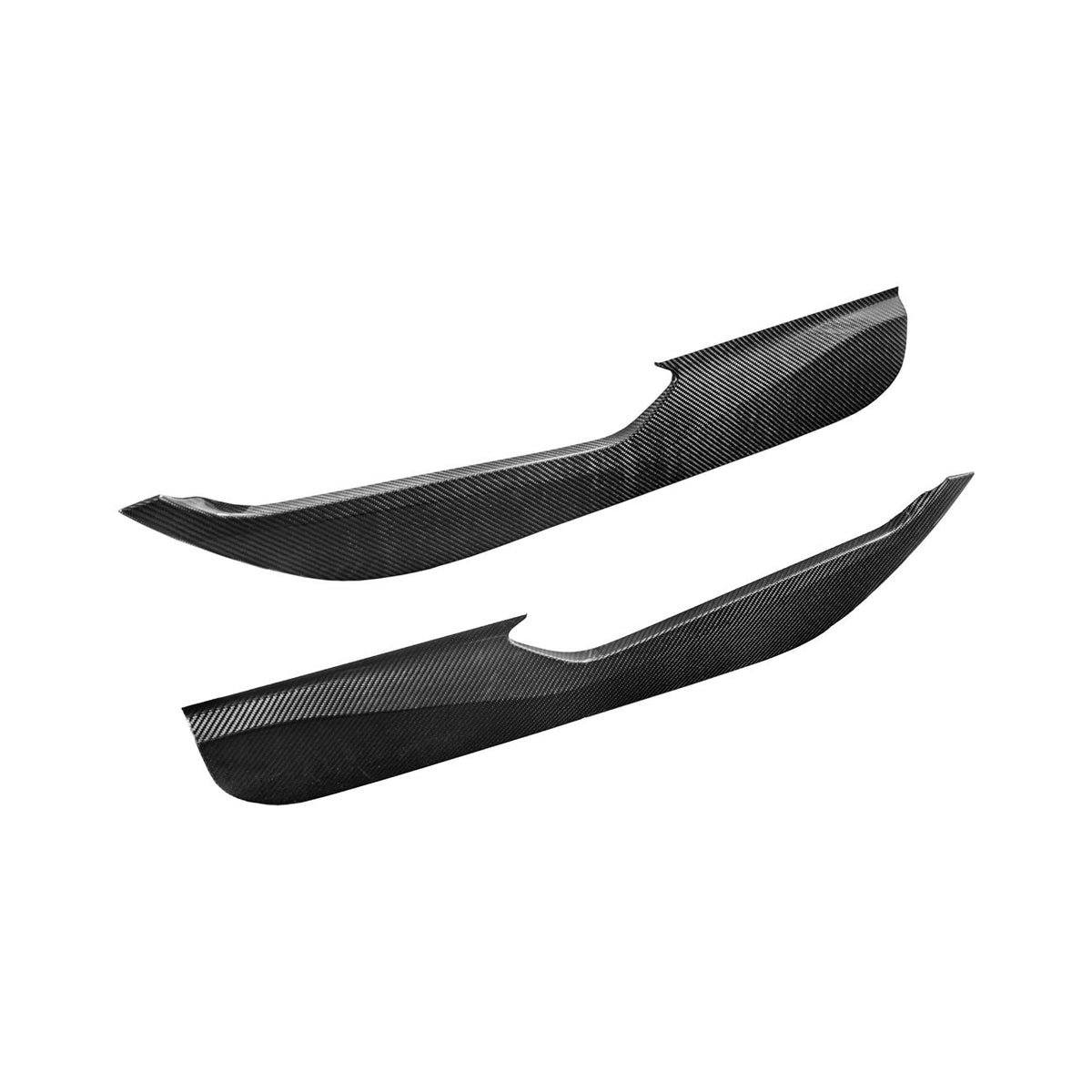 Corvette C8 Dry Carbon Fiber Interior Front Lower Door Kick Panel Cover Overlays image 12