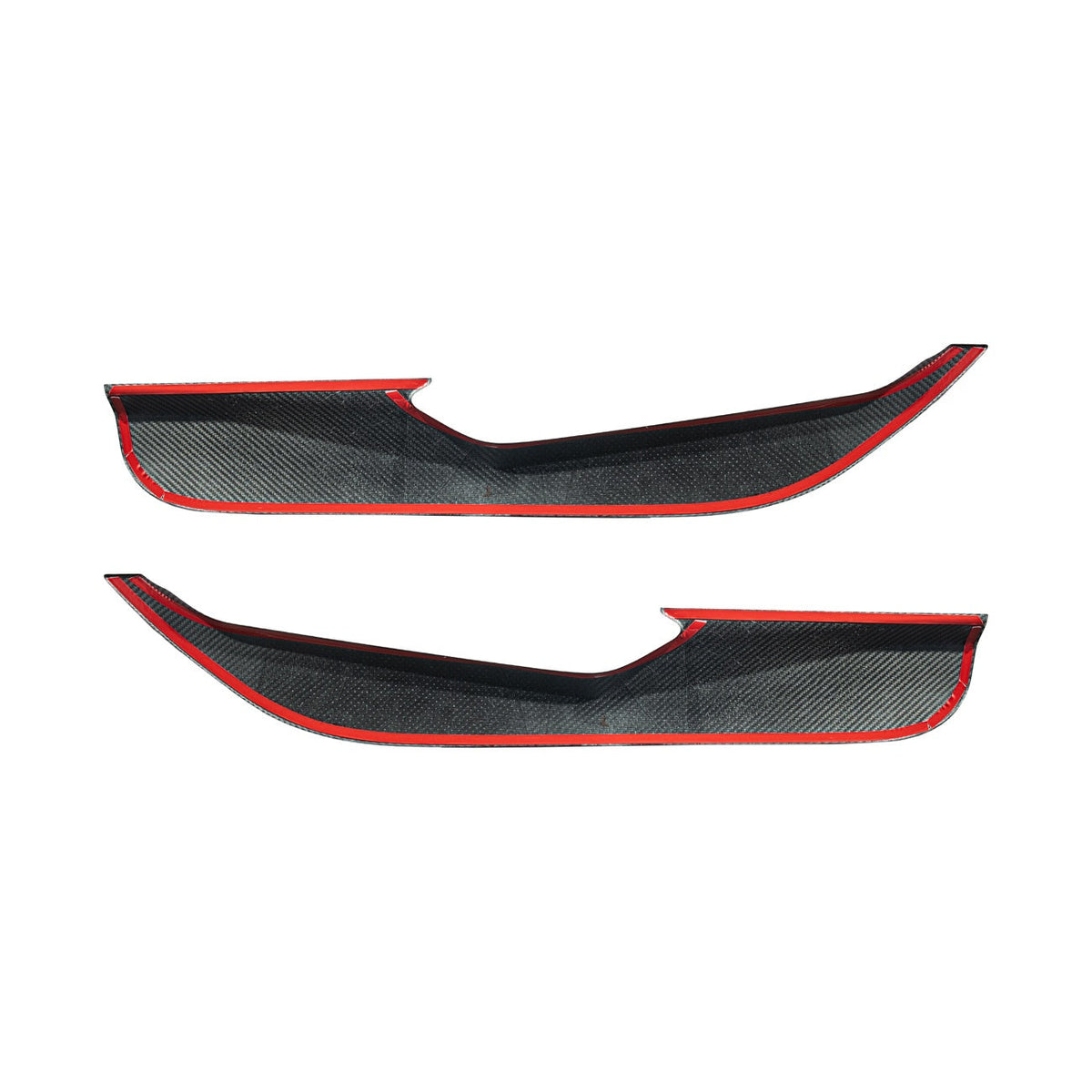 Corvette C8 Dry Carbon Fiber Interior Front Lower Door Kick Panel Cover Overlays image 14
