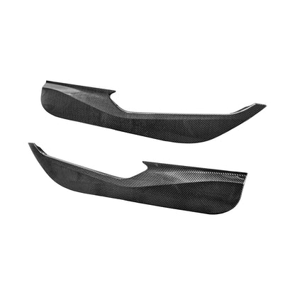 Corvette C8 Dry Carbon Fiber Interior Front Lower Door Kick Panel Cover Overlays image 15